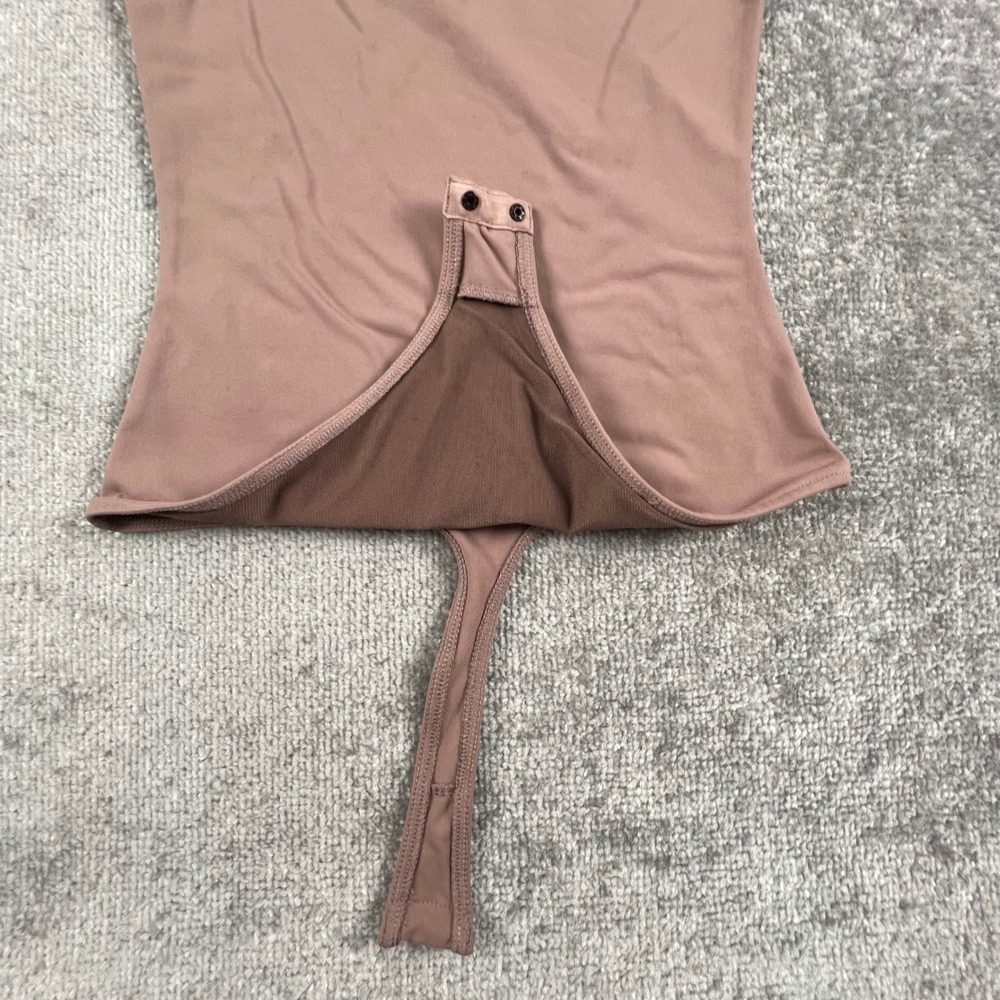 Intimately Free People Square Neck Short Sleeve Bodysuit Mauve XS OB1003666 - Picture 4 of 11